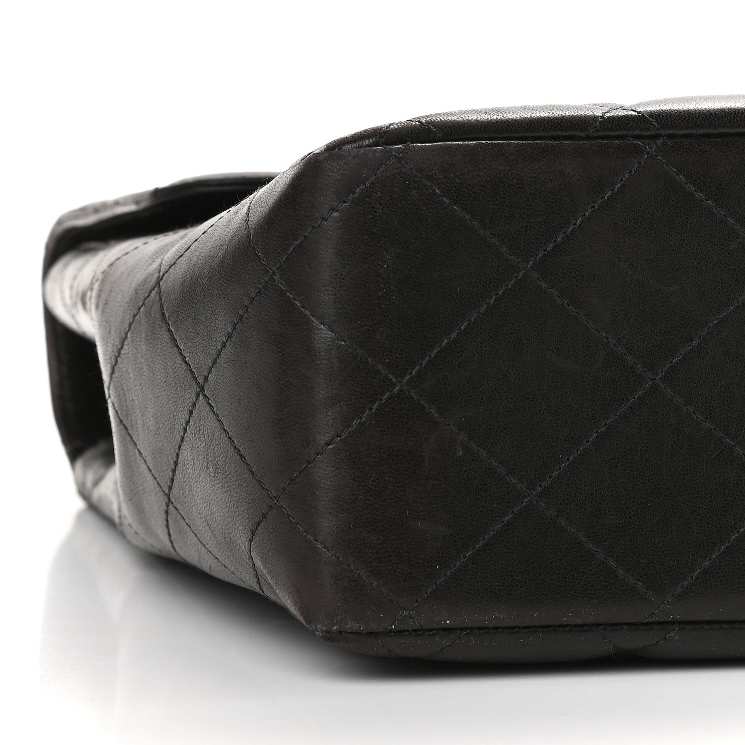 Chanel Lambskin Quilted Jumbo Single Flap Black 9 of 16