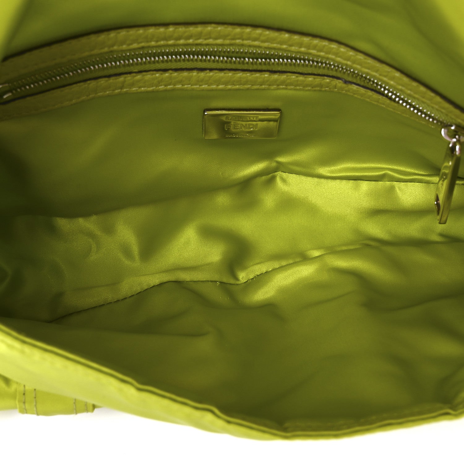 Fendi Econyl Cuoio Romano Multipocket Baguette Wasabi 5 of 10