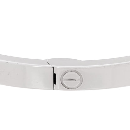 Cartier 18K White Gold 10 Diamond Small LOVE Bracelet 17 9 of 9