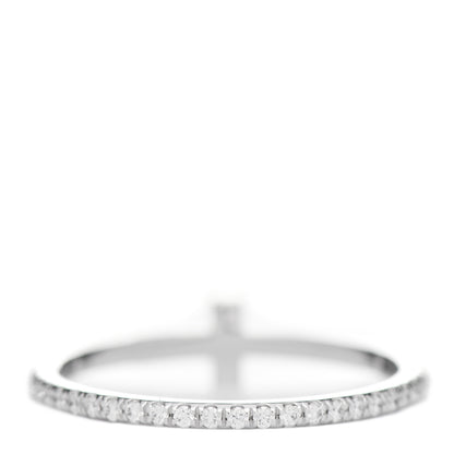 Tiffany 18K White Gold Diamond T Wire Pave Ring 50 5.5 3 of 4