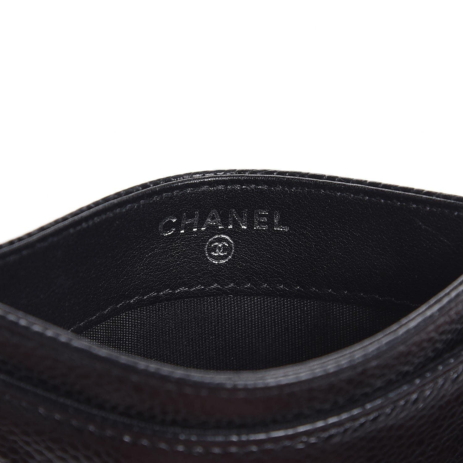 Chanel Caviar Timeless CC Card Holder Black 6 of 9