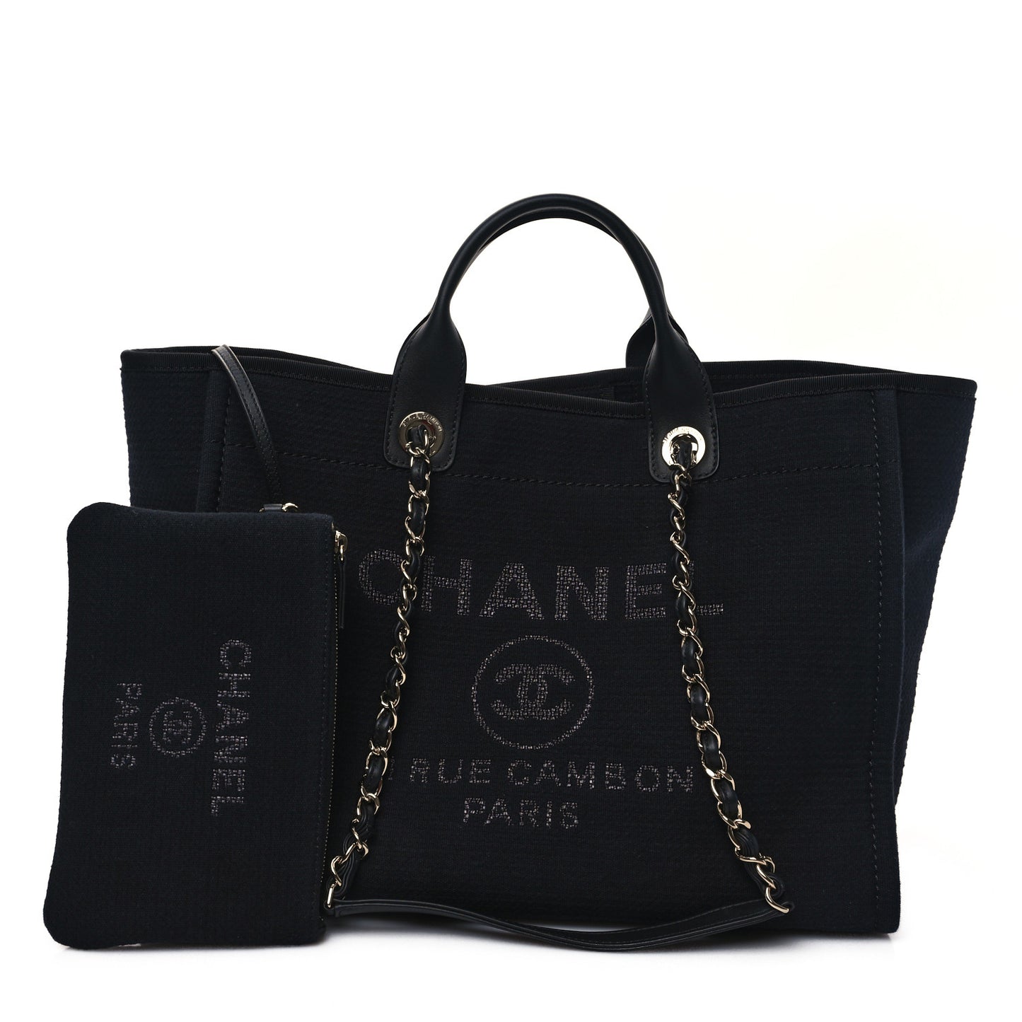 Mixed Fibers Medium Deauville Tote Black