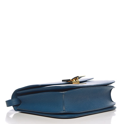 Celine Goatskin Medium Classic Box Flap Bag Deepsea 4 of 11