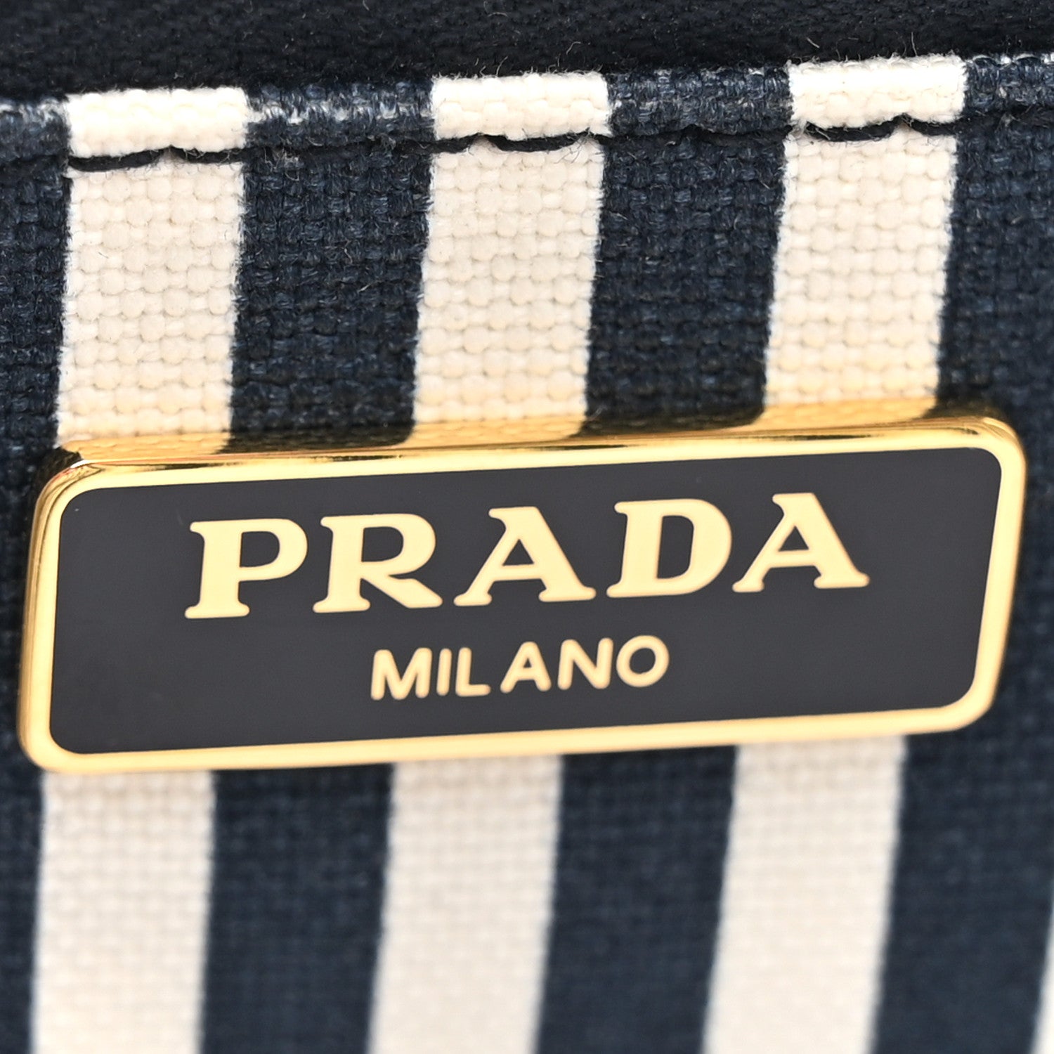Prada Canvas Canapa Logo Pouch White Blue 6 of 6
