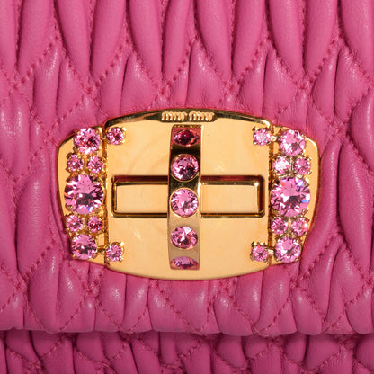 Miu Miu Nappa Matelasse Crystal Clutch 10 of 10