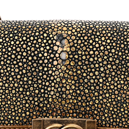 Chanel Galuchat Stingray Mini Boy Flap Gold 12 of 17