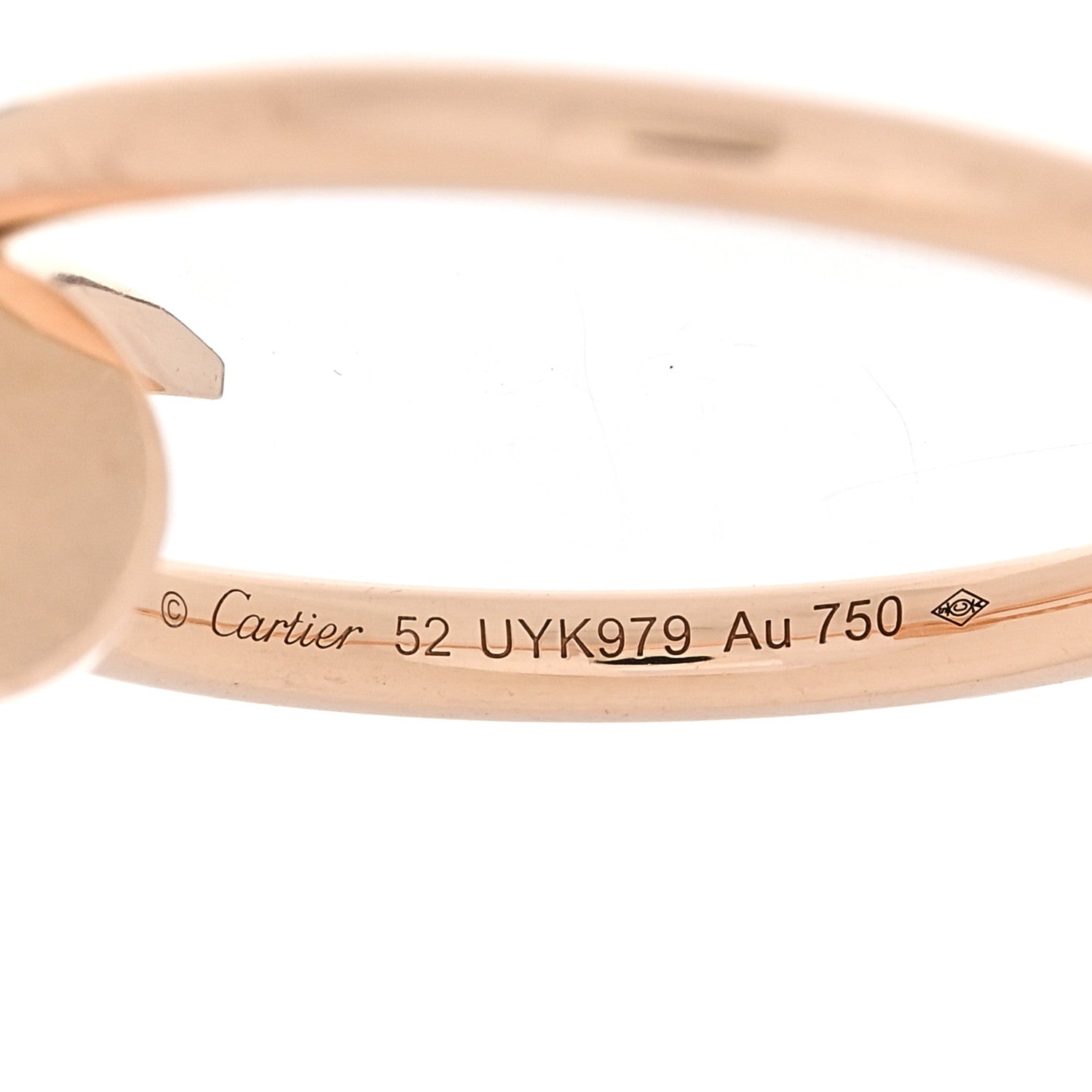 Cartier 18K Pink Gold Small Juste Un Clou Ring 52 6 4 of 5
