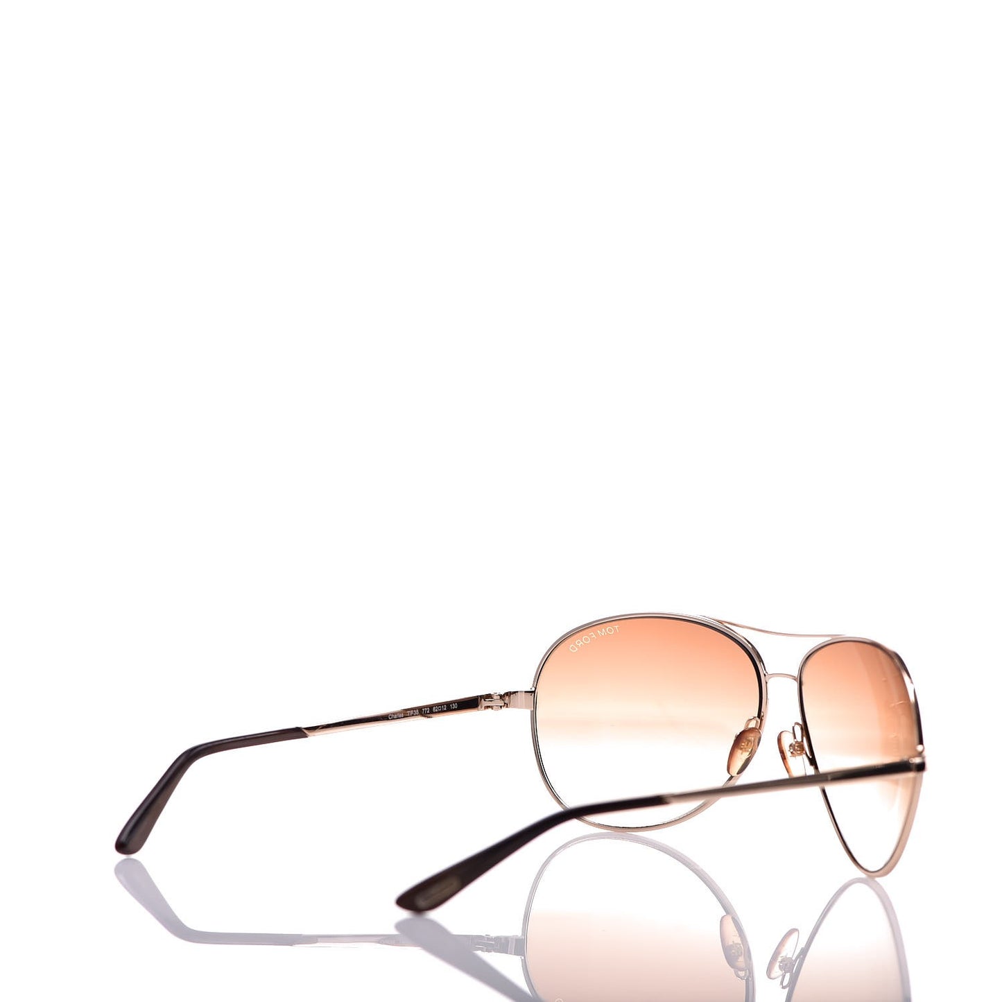 Metal Charles Aviator Sunglasses TF35 Gold