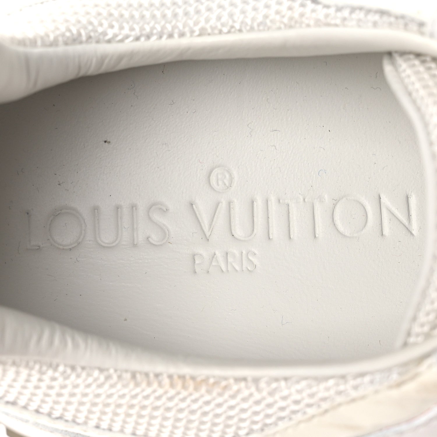 Louis Vuitton Calfskin Mesh Run Away Sneakers 37.5 White 9 of 12
