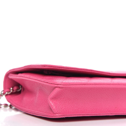 Chanel Caviar Quilted Wallet on Chain WOC Pink 6 of 11