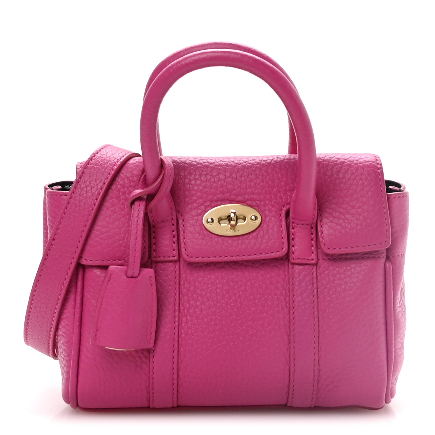 Mulberry Heavy Classic Grain Mini Bayswater Mulberry Pink 1 of 10