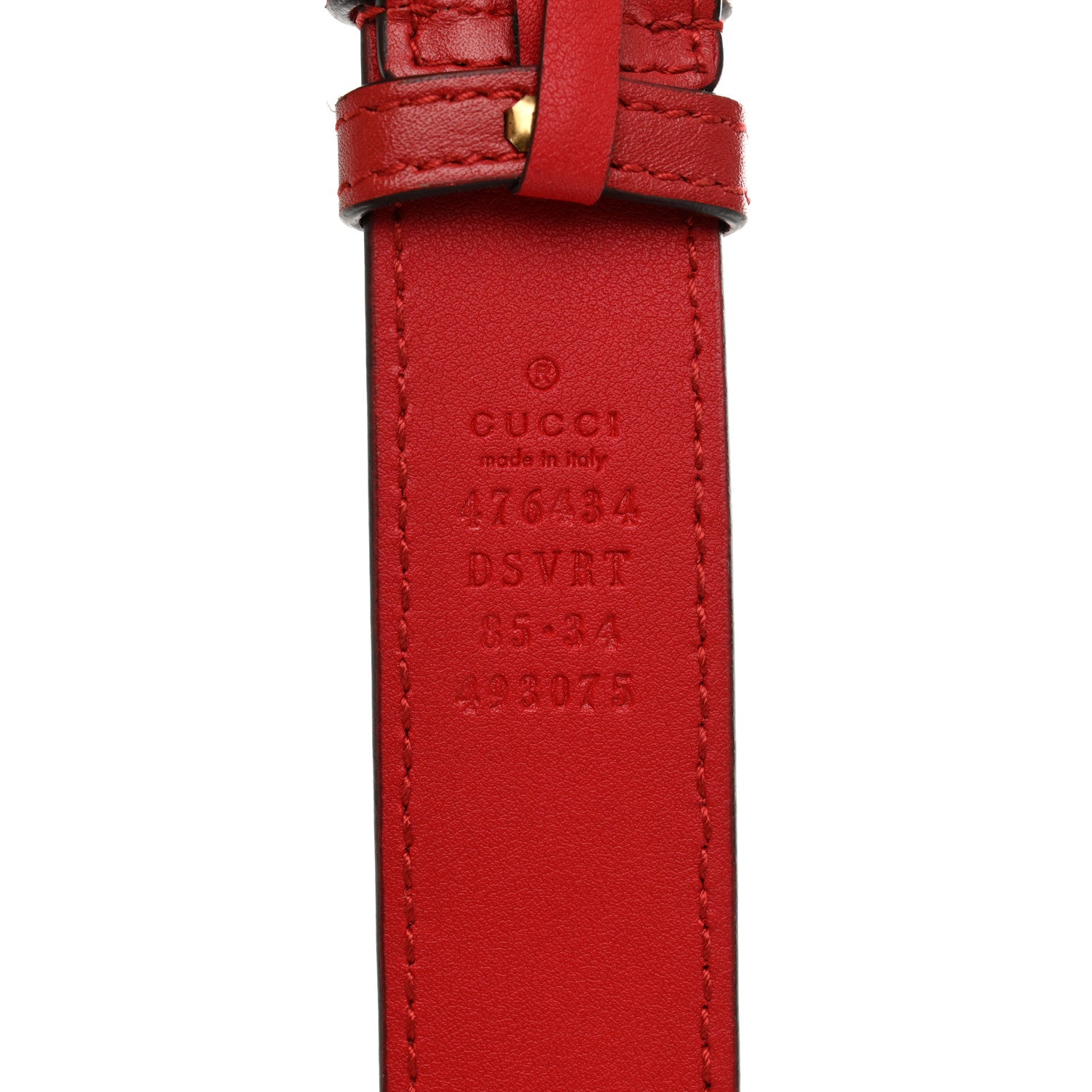 Gucci Calfskin Matelasse GG Marmont Belt Bag 85 34 Hibiscus Red 13 of 13