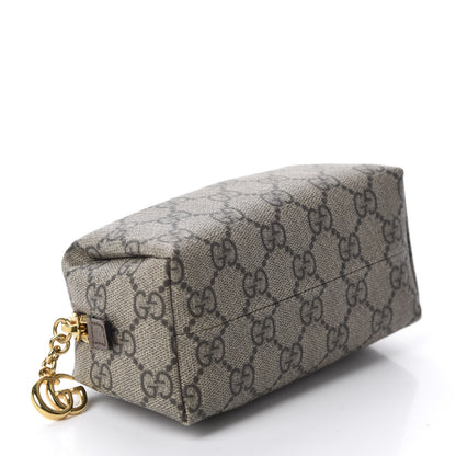 Gucci Soft GG Supreme Monogram Calfskin Small Ophidia Cosmetic Case Beige Ebony New Acero 4 of 7