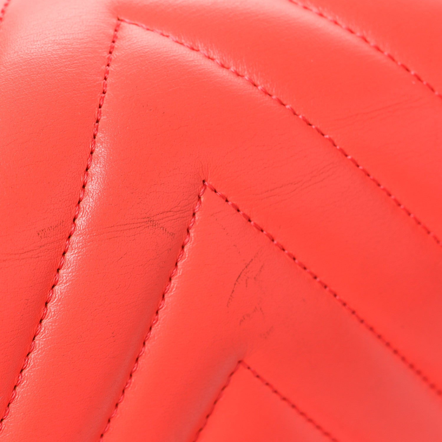 Chanel Lambskin Chevron Quilted Medium Boy Flap Orange 11 of 11