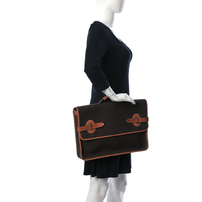 Hermes Toile Officier Briefcase 2 of 16