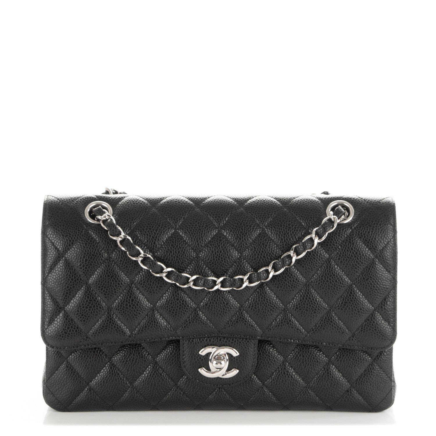 Chanel Caviar Quilted Medium Double Flap Black 1 of 7