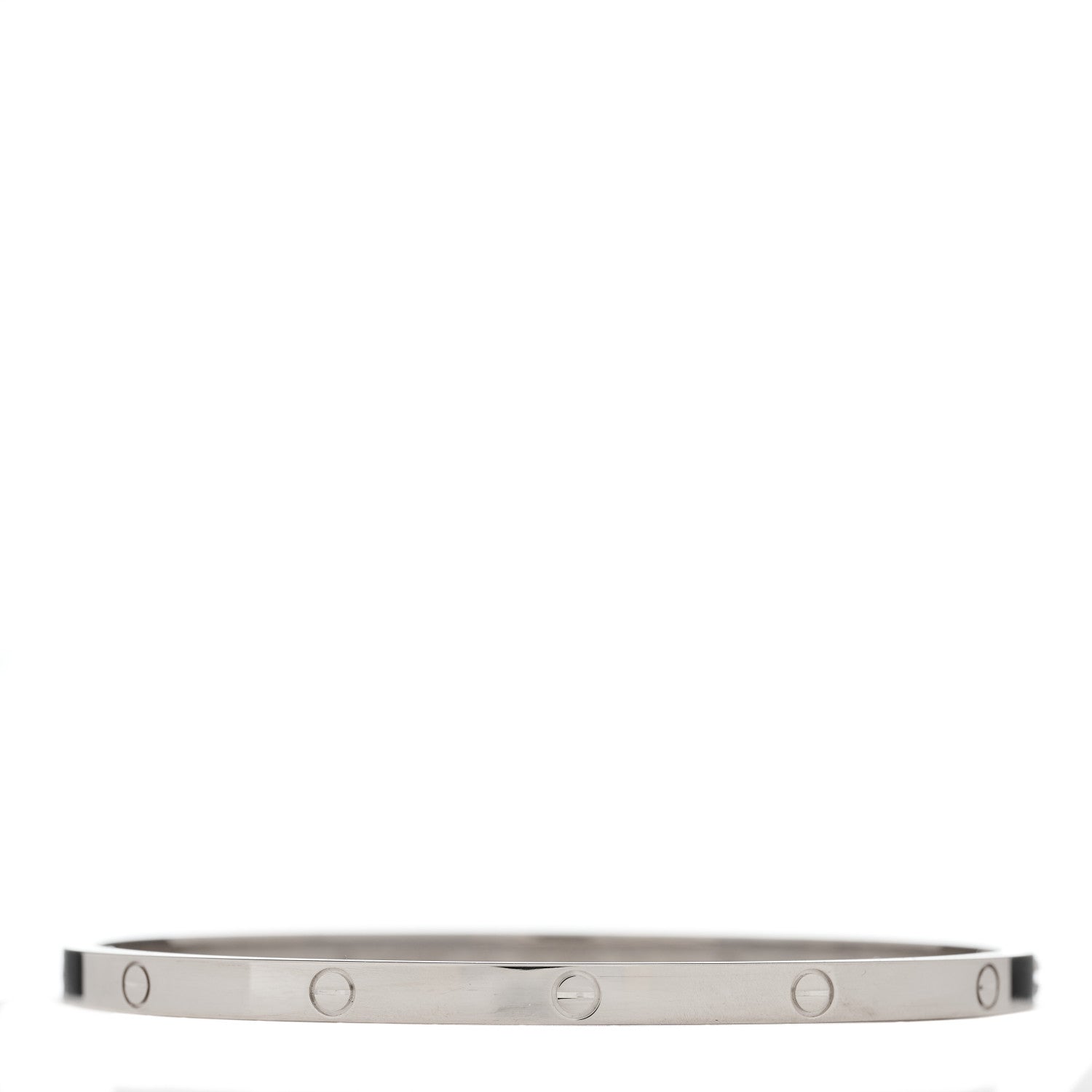 Cartier 18K White Gold Small LOVE Bracelet 17 2 of 5