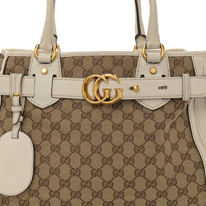 Gucci Monogram Medium GG Running Tote Off White 8 of 17