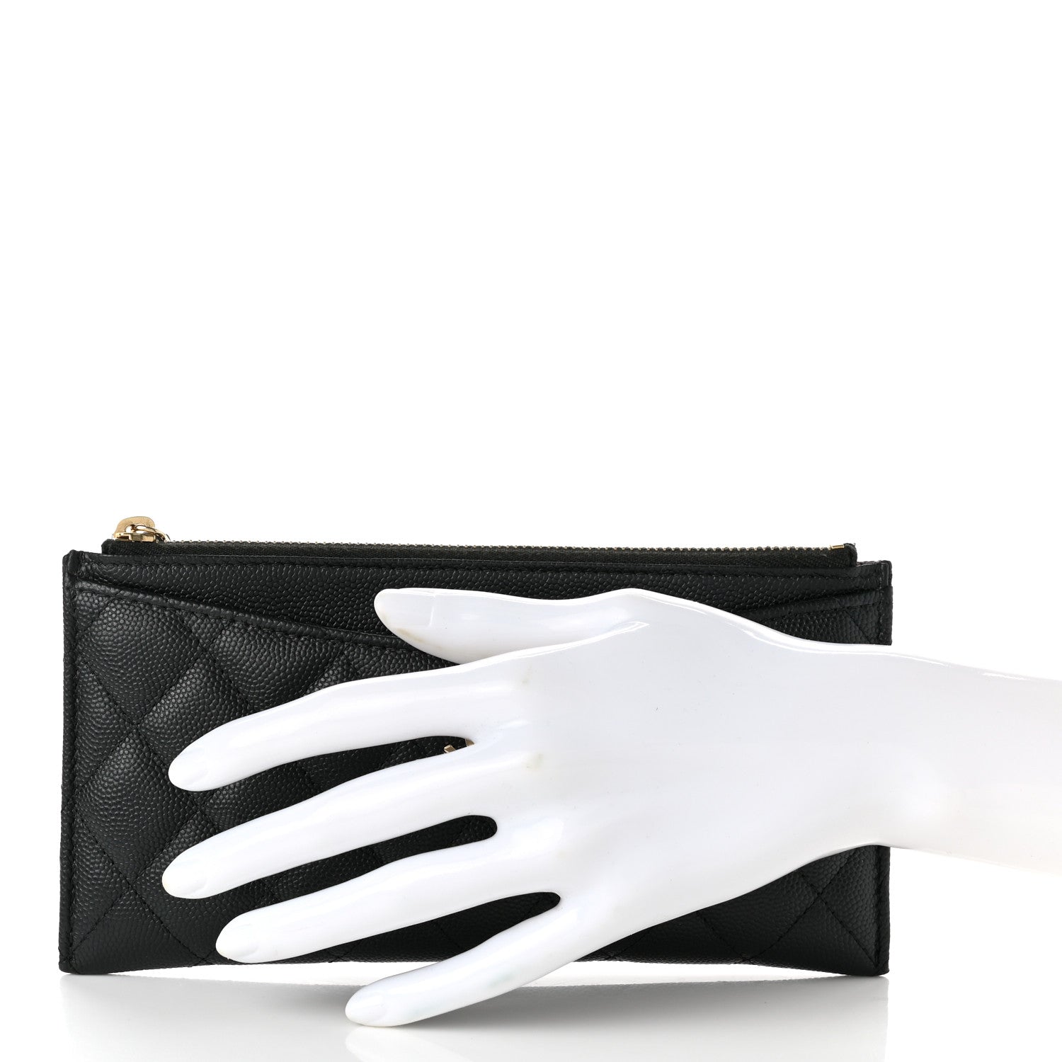 Chanel Caviar Quilted Classic Zip Pouch Black 2 of 8