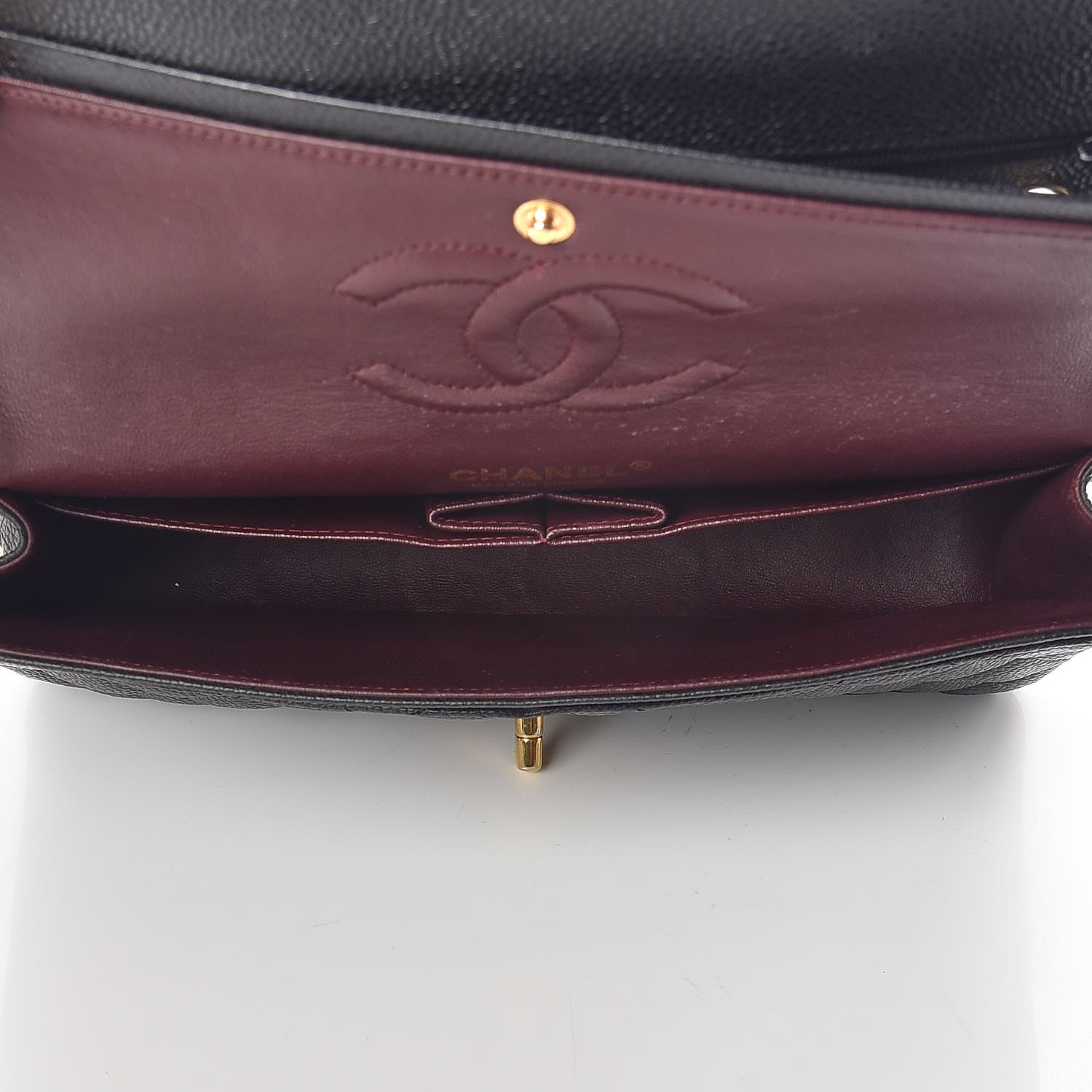 Chanel Caviar Quilted Medium Double Flap Black 7 of 11