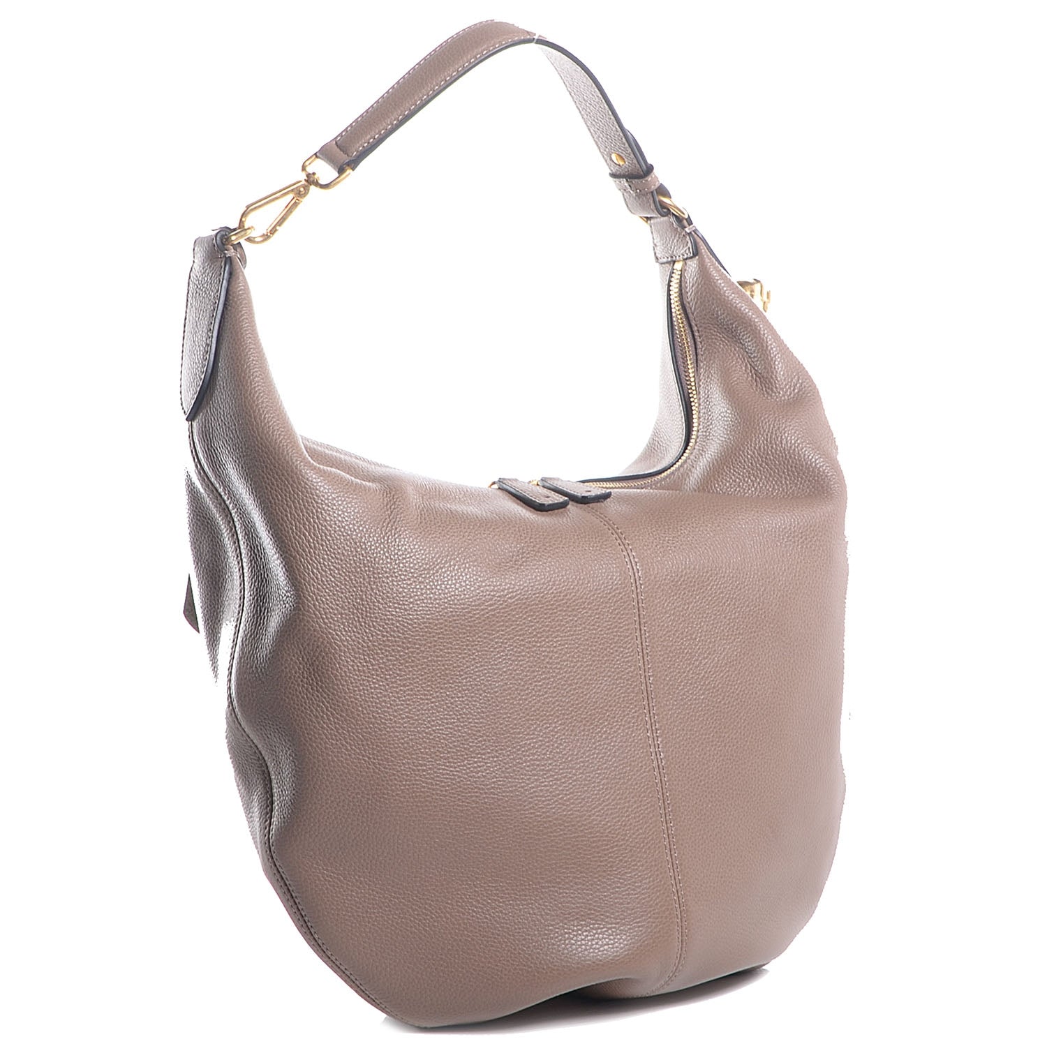 Alexander McQueen Pebbled Calfskin Skull Padlock Hobo Cocco 3 of 8