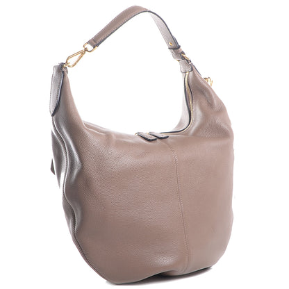 Alexander McQueen Pebbled Calfskin Skull Padlock Hobo Cocco 3 of 8