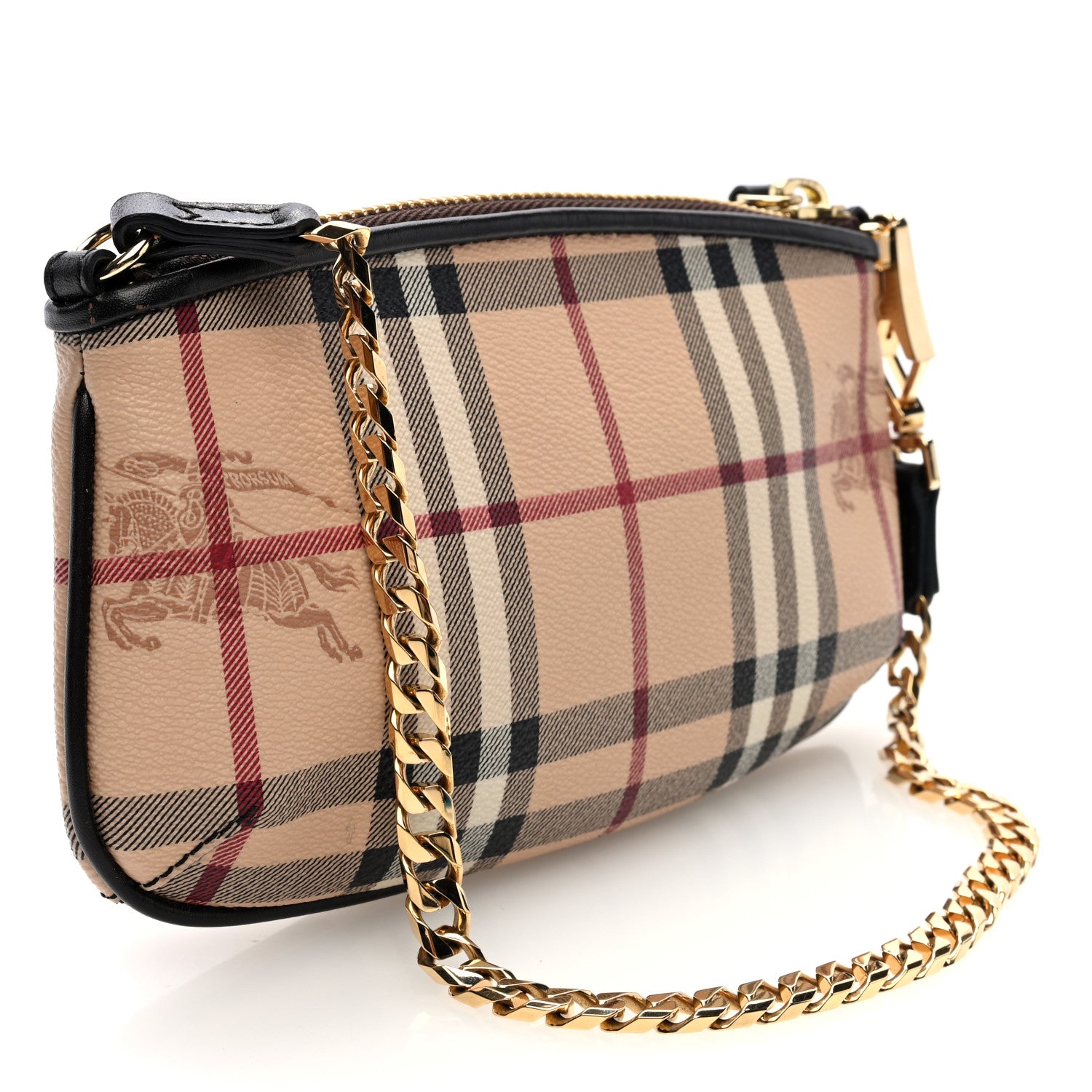 Burberry Haymarket Check Clara Pochette Chocolate 3 of 10