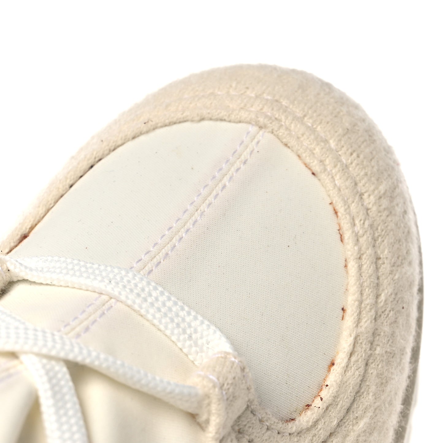 Tweed Patent Calfskin Runway Wedge Short Platform Boots 38 White Ivory