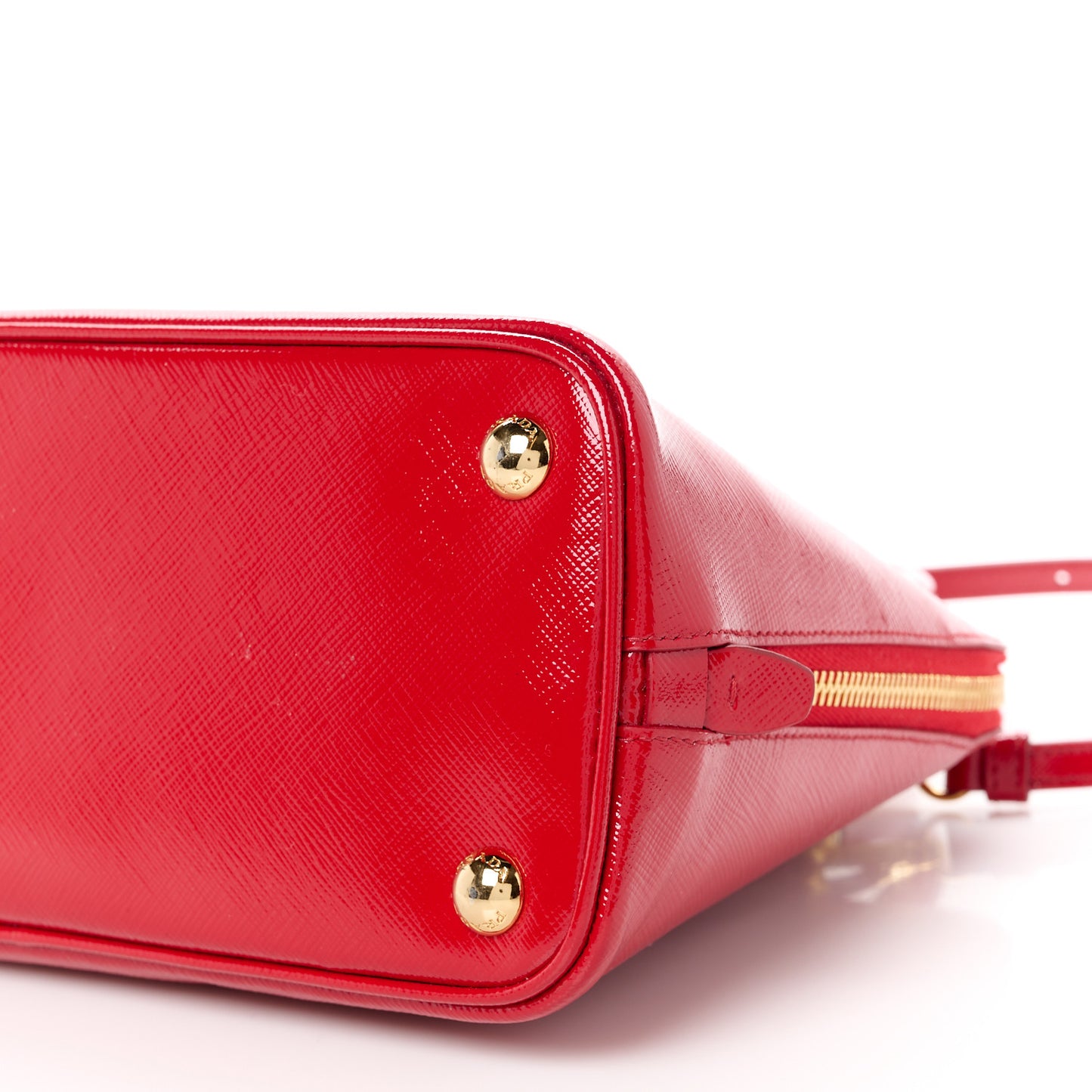 Saffiano Vernice Small Promenade Tote Rosso