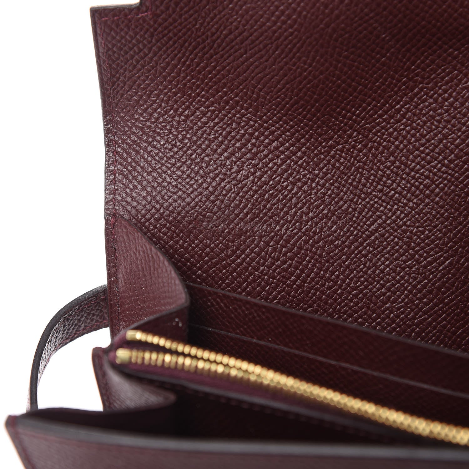 Hermes Epsom Kelly Longue Wallet Bordeaux 8 of 14