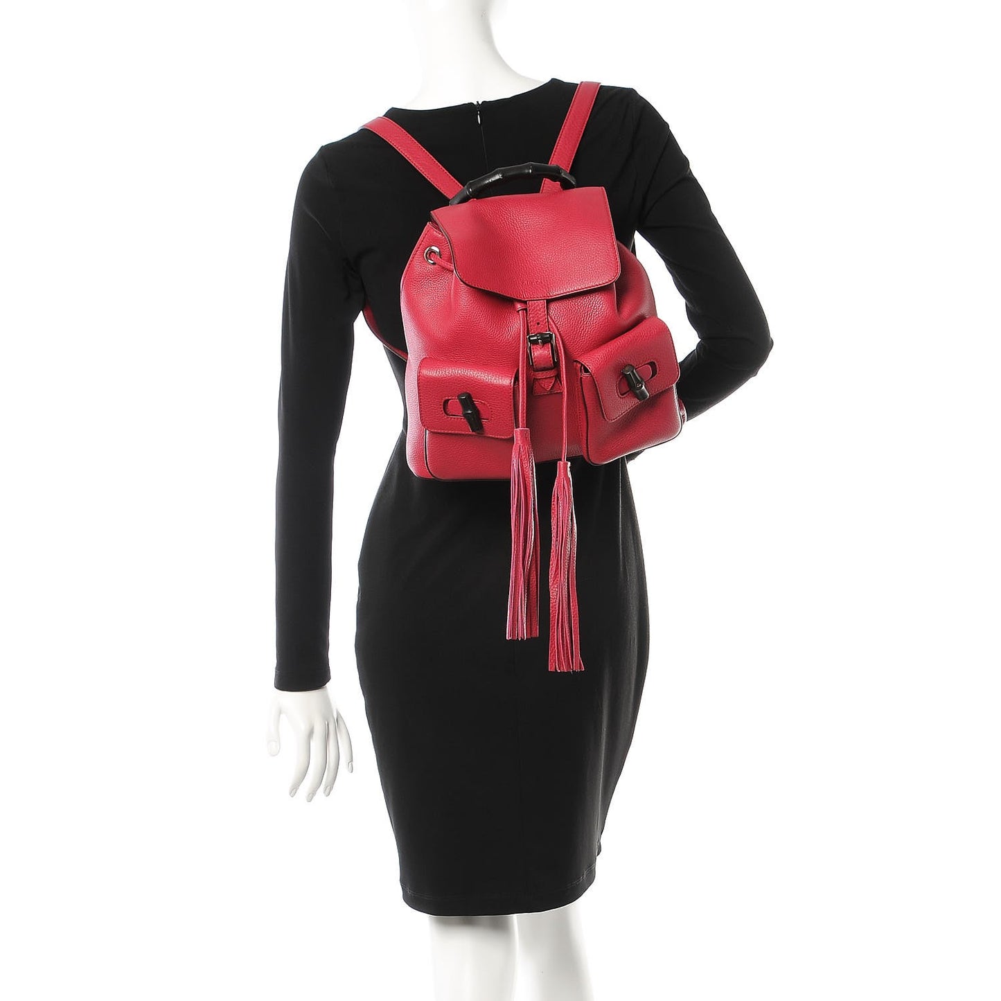 Cellarius Calfskin Medium Bamboo Backpack Petunia