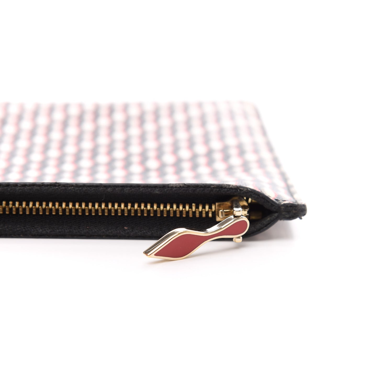 Saffiano Printed Zip Pouch Multicolor