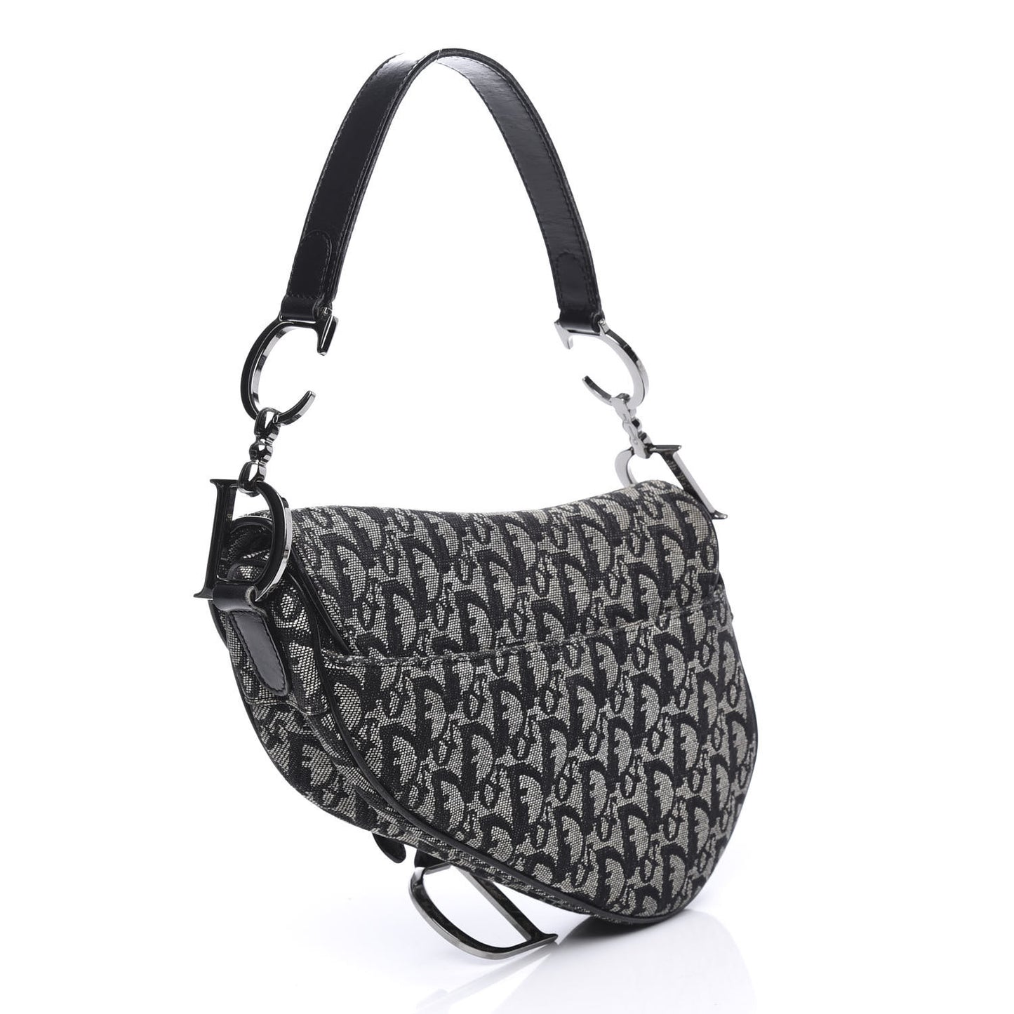 Monogram Saddle Bag Black