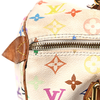Louis Vuitton Monogram Multicolor Speedy 30 White 27 of 38