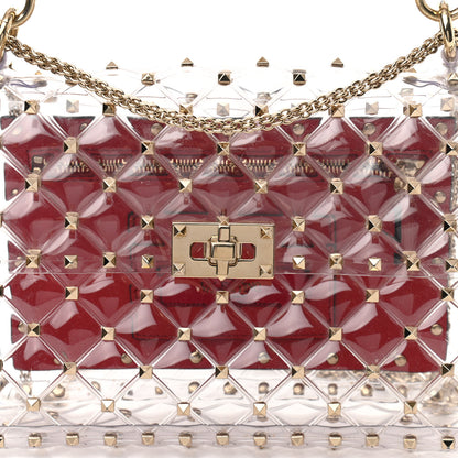 Valentino Garavani PVC Medium Rockstud Spike Shoulder Bag 7 of 9