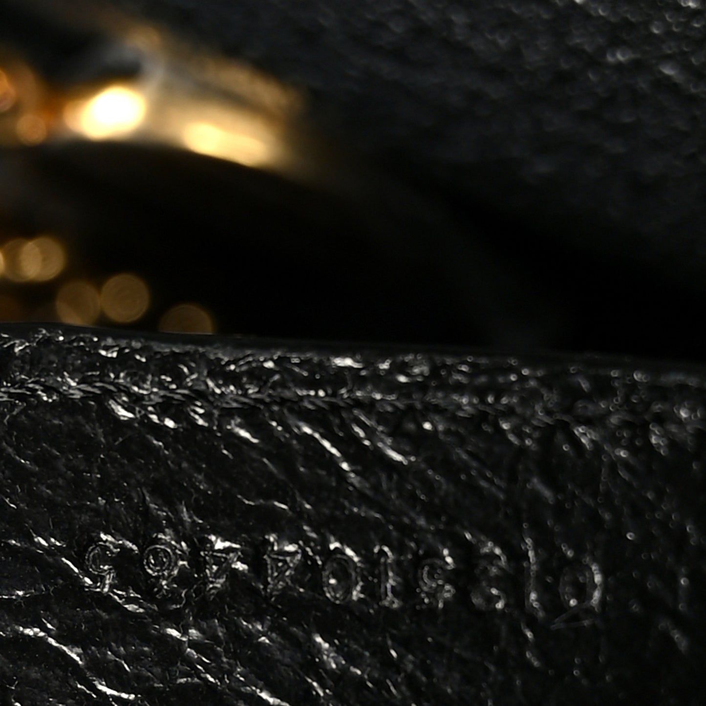 Grained Calfskin Small Spin Tote Black