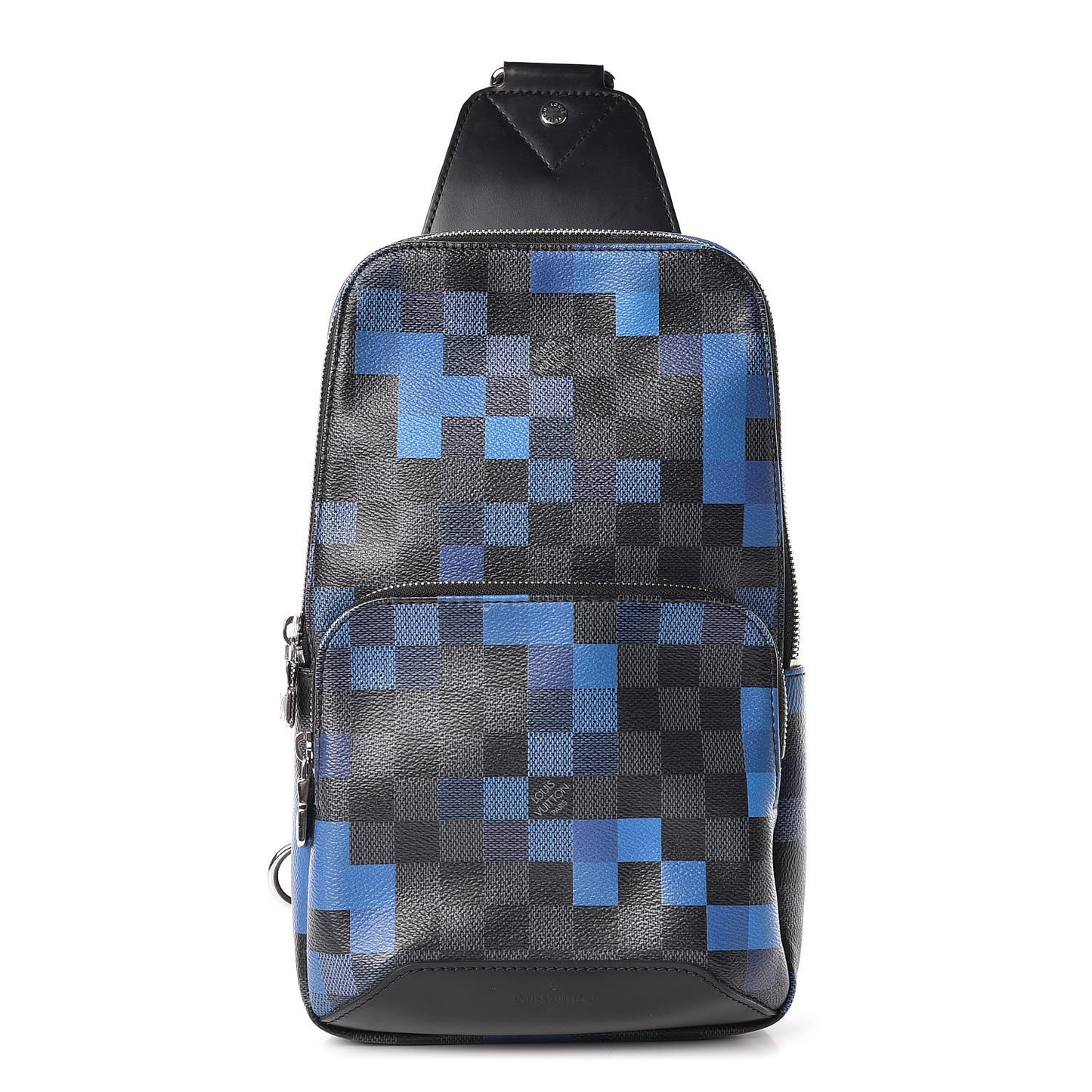 Damier Graphite Pixel Avenue Sling Backpack Blue