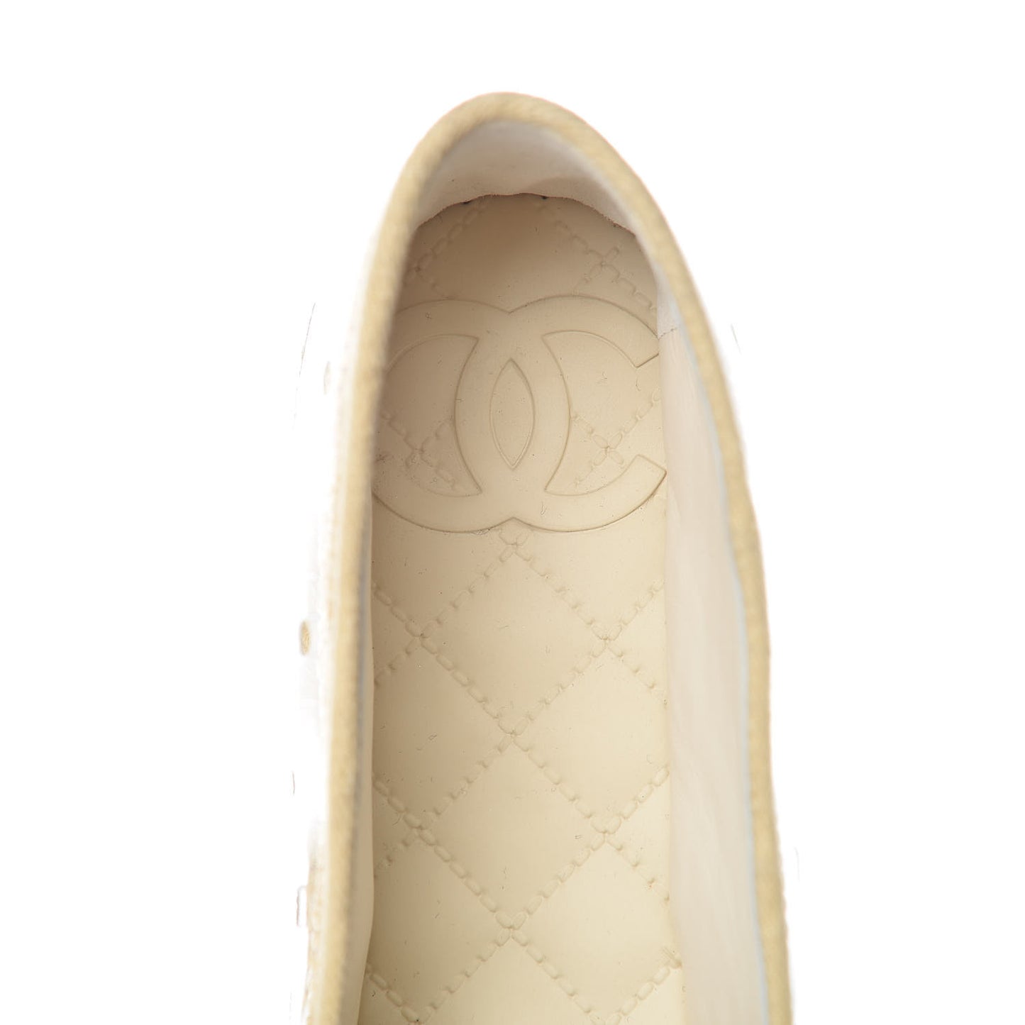 PVC Straw CC Espadrilles 38 Beige