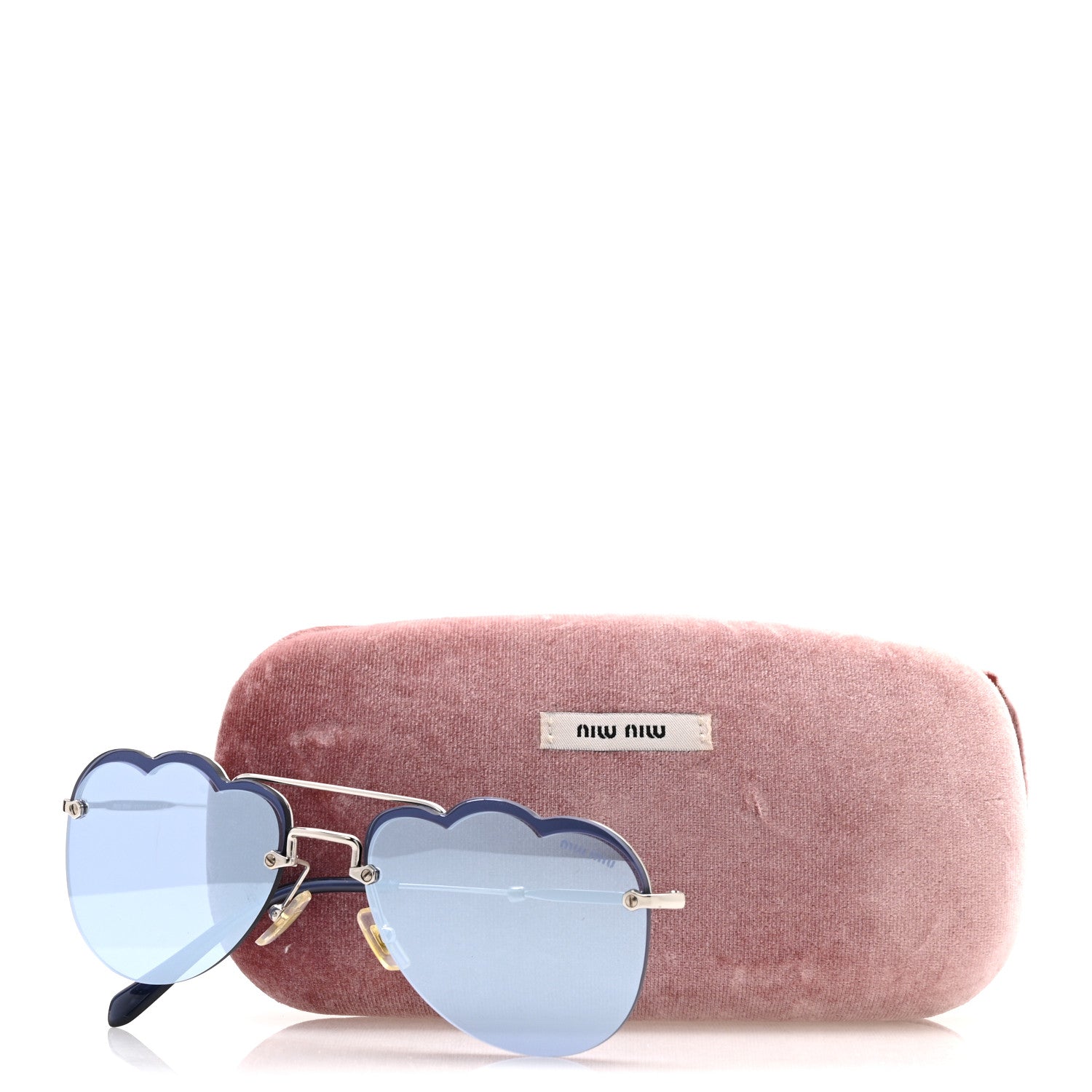 Miu Miu Metal Cloud Sunglasses SMU56U Blue 10 of 10