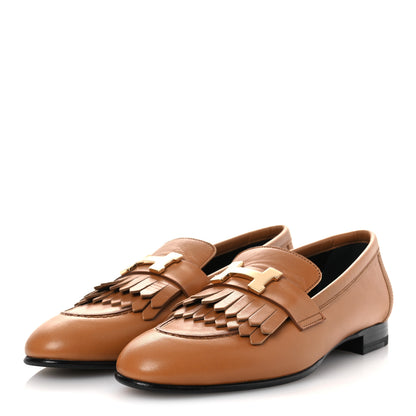 Hermes Goatskin Womens Royal Loafers 36 Naturel 4 of 13