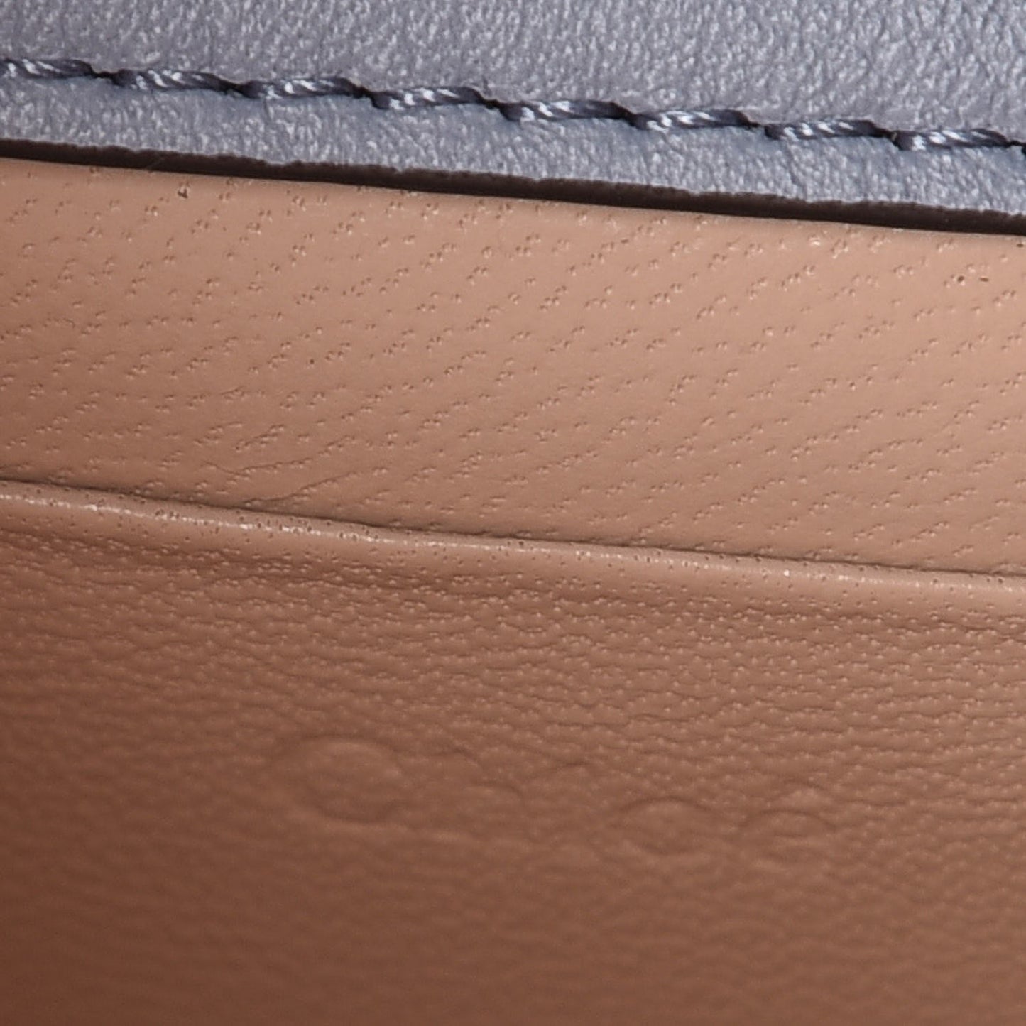 Calfskin Small Nile Bracelet Minaudiere Bag Washed Blue