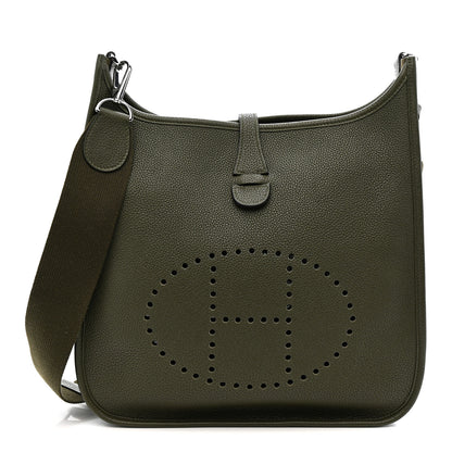 Hermes Taurillon Maurice Evelyne III PM Vert Olive 1 of 11