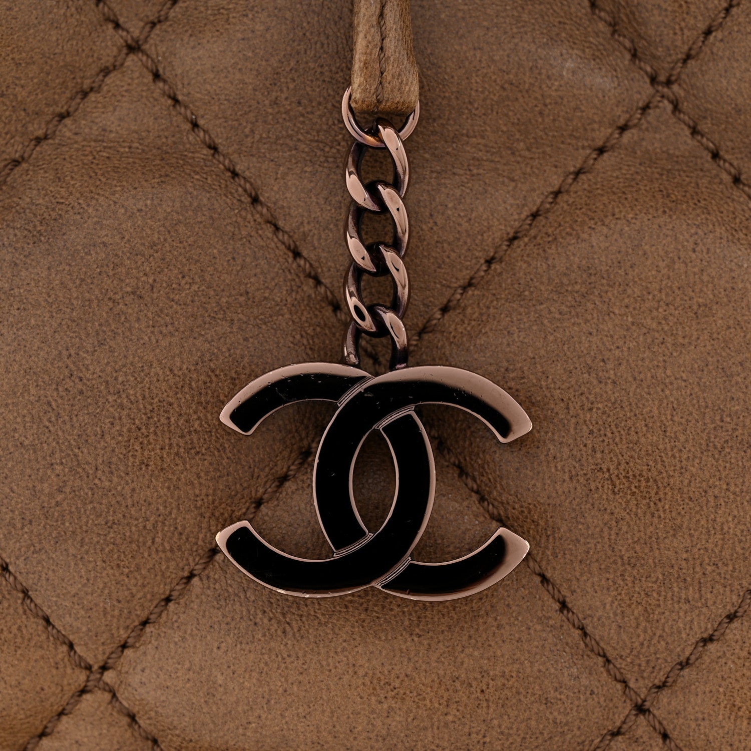 Chanel Lambskin Quilted Cloudy Bundle North South Tote Beige 12 of 14