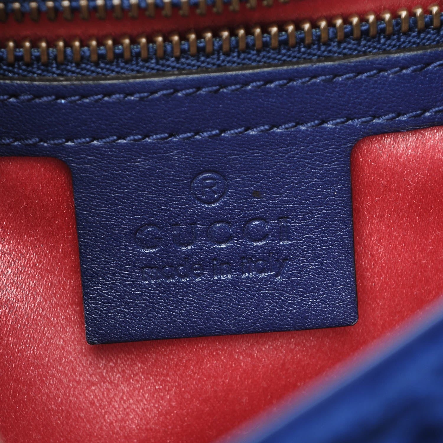Gucci Velvet Matelasse Modern Embroidered Medium GG Marmont Shoulder Bag Cobalt 6 of 8