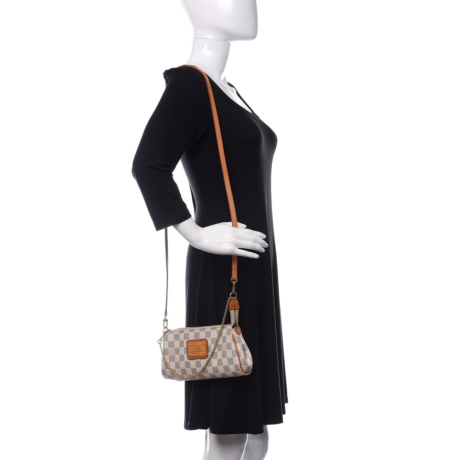 Louis Vuitton Damier Azur Eva Clutch 2 of 10