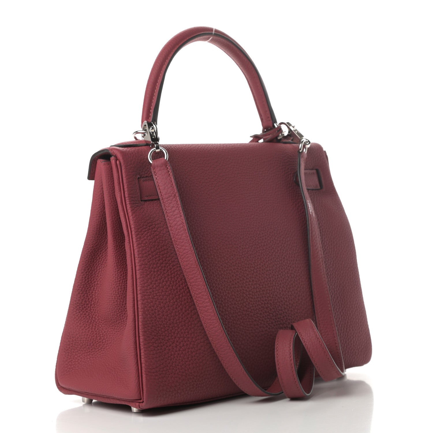 Hermes Togo Kelly Retourne 28 Rouge Grenat 3 of 11