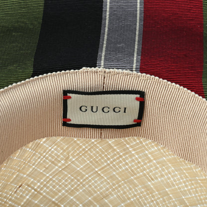 Gucci Straw Bingley Hat S Sand Bordeaux 8 of 9