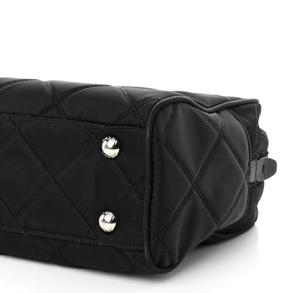 Prada Nylon Tessuto Impuntu Quilted Shoulder Bag Black 9 of 9