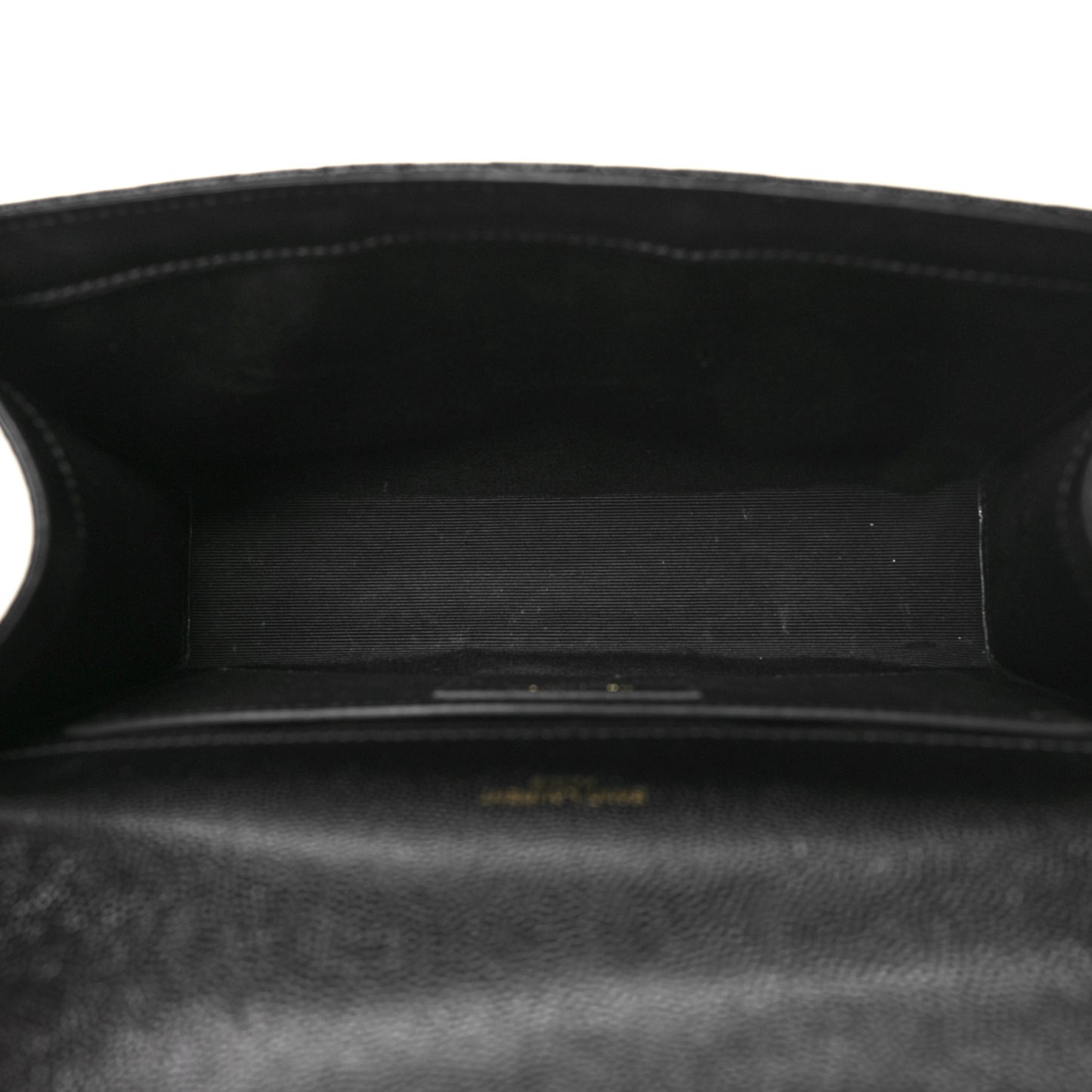 Grain De Poudre Textured Mixed Matelasse Triquilt Medium Monogram Satchel Black