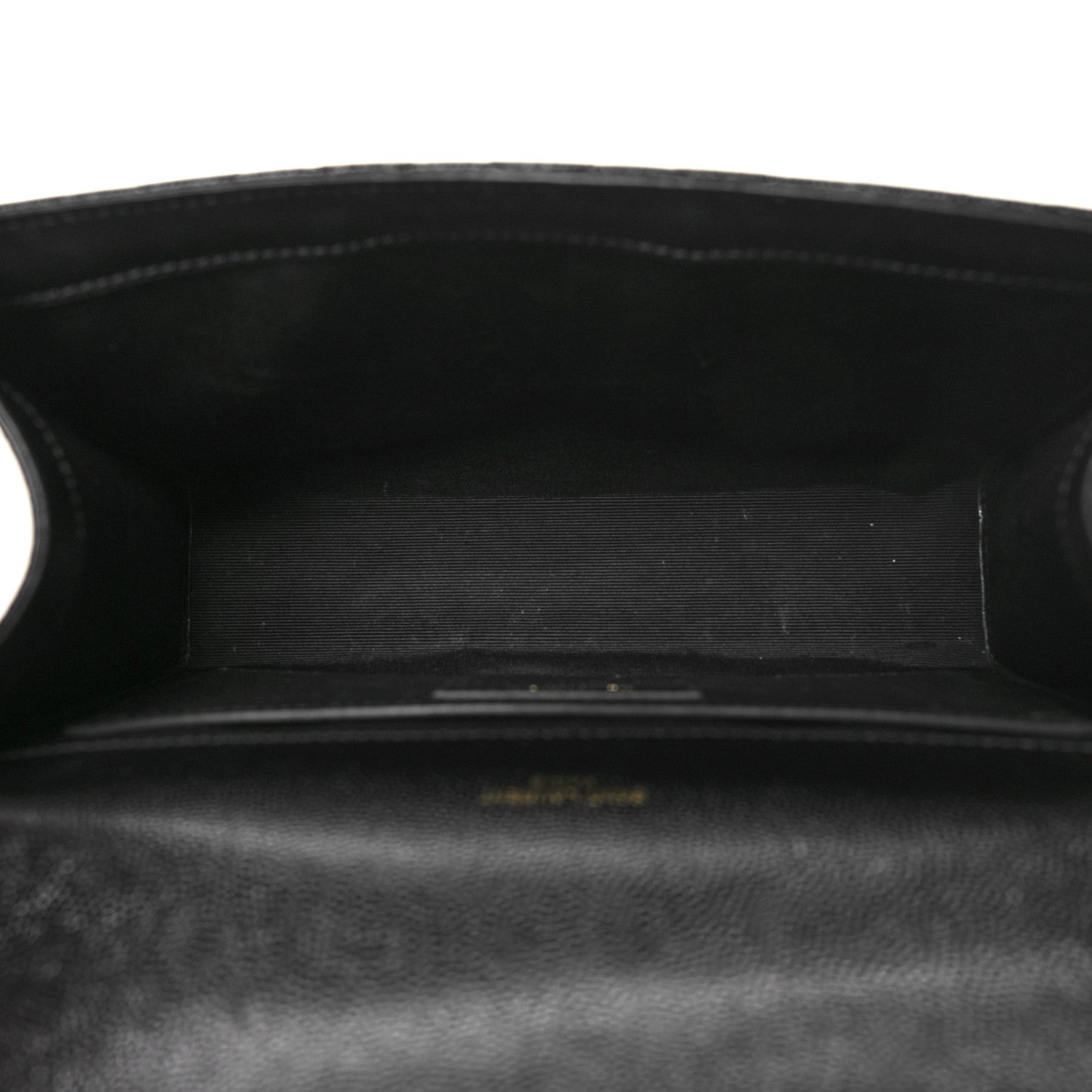 Saint Laurent Grain De Poudre Textured Mixed Matelasse Triquilt Medium Monogram Satchel Black 5 of 9